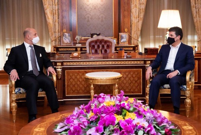 Nêçîrvan Barzanî li Hewlêrê bi wezîrê werzîsê yê Iraqê re civiya