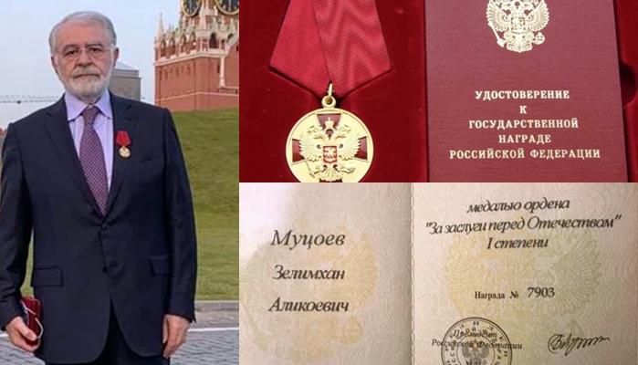 Parlamenterê Kurdê Êzidî madelyeya rêzgirtinê ya Rûsyayê wergirt