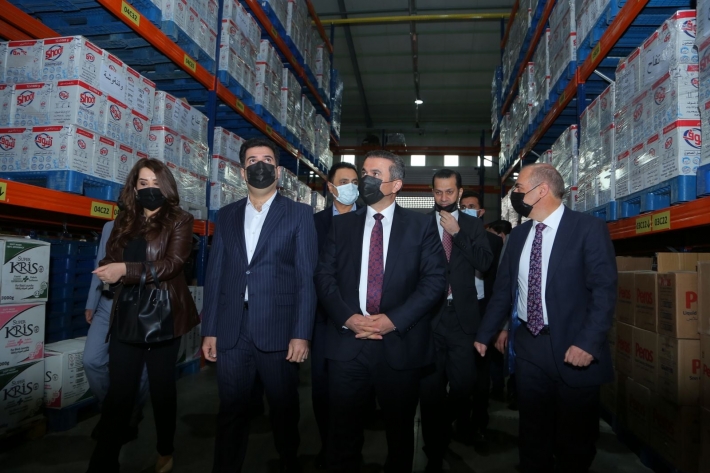 Bi rêûresmekê mezintirîn depoya fêkî û xorakê li Hewlêrê hat vekirin