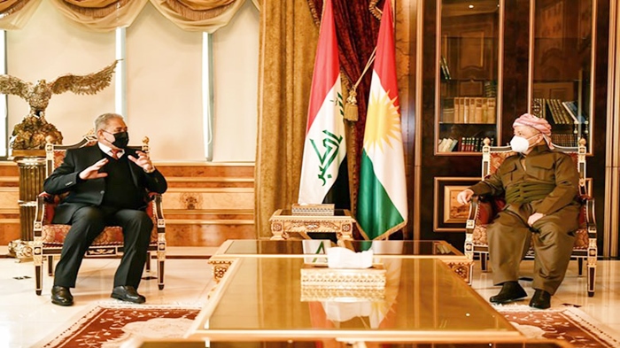 Serok Barzanî bi serokê asayîsa Iraqê re civiya