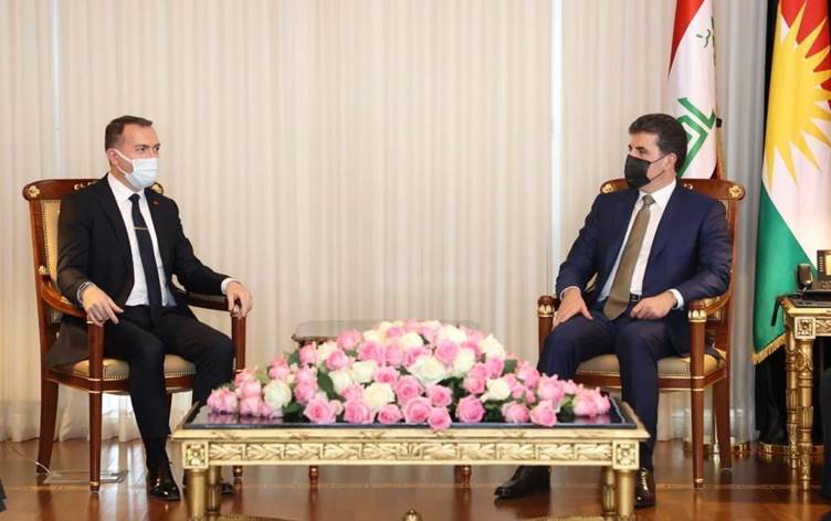 Nêçîrvan Barzanî û Balyozê Tirk rêkeftina Singalê gotûbêj kirin