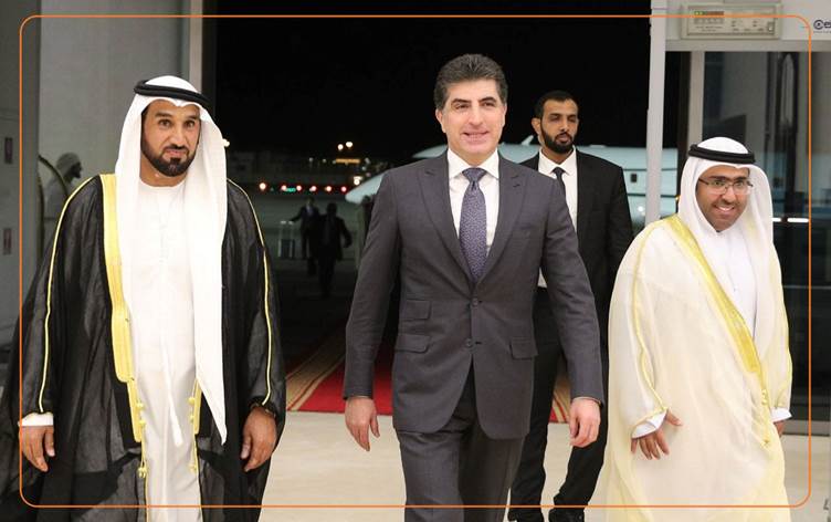 Serokê Herêma Kurdistanê Nêçîrvan Barzanî diçe Ebû Dabiyê