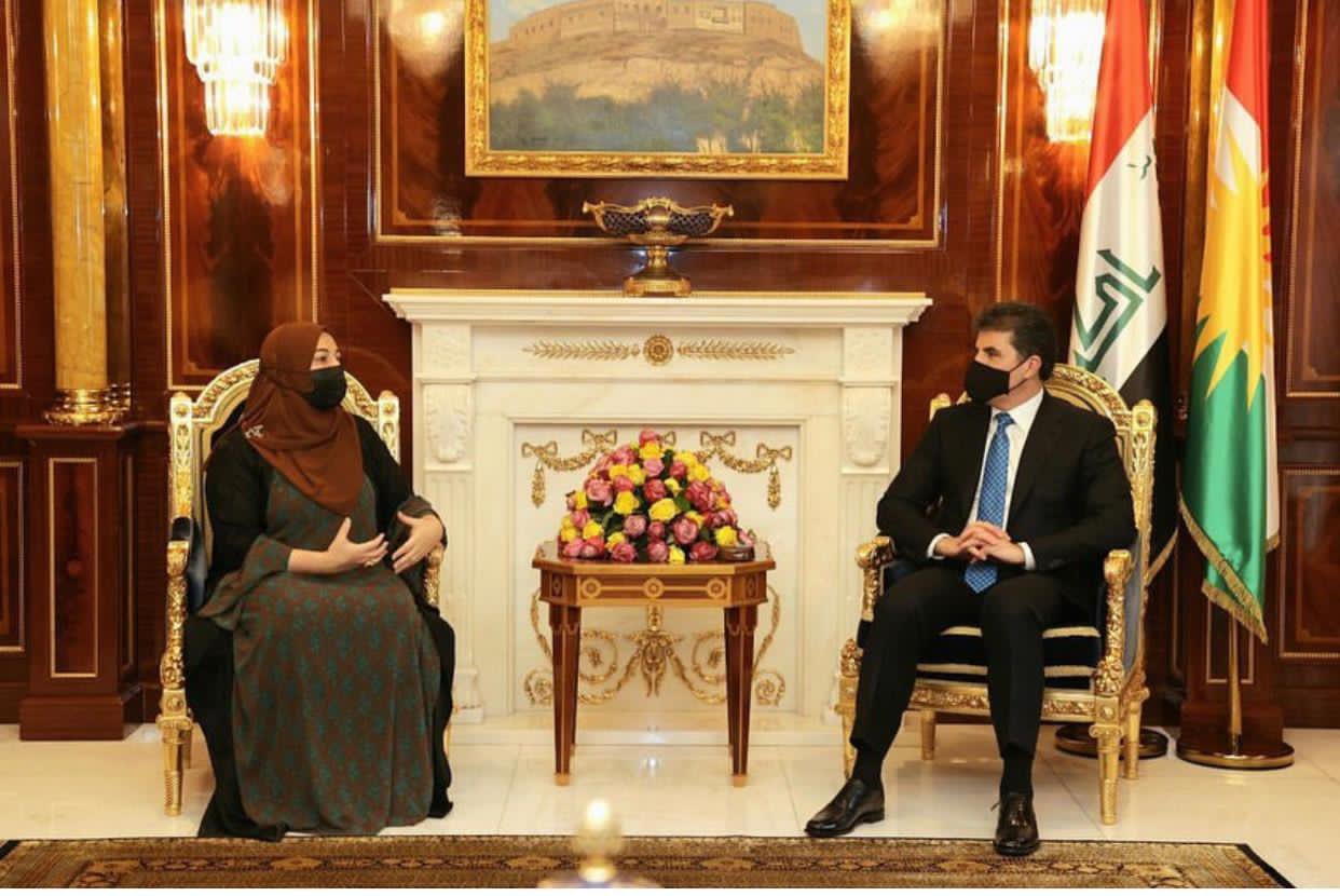 Rewaz Faîq bi serokê herêma Kurdistanê Nêçîrvan Barzanî re civiya