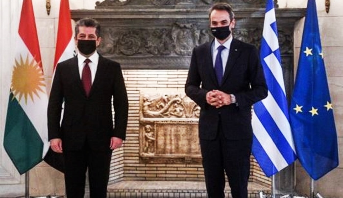 Serokwezîr Barzanî bi Serokwezîrê Yûnanistanê re civiya