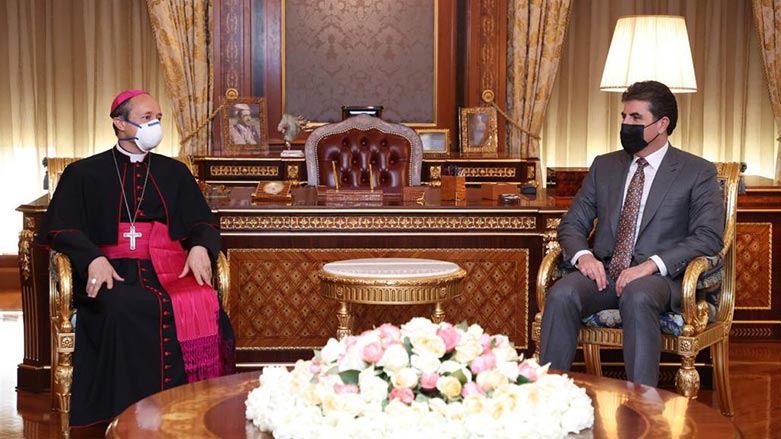 Nêçîrvan Barzanî bi balyozê Vatîkanê re civiya: Vatîkan rêzê li kultura pêkvejiyanê ya Kurdistanê digire