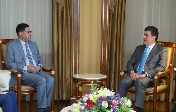 Nêçîrvan Barzanî pêswazî li balyozê Morîtanyayê kir