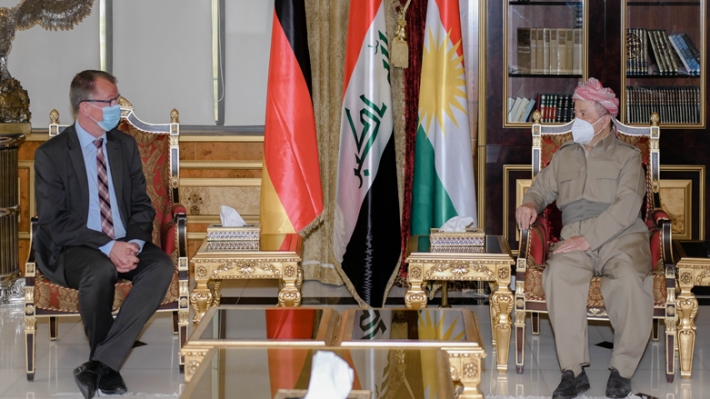 Serok Barzanî bi Balyozê Almanya yê li Iraqê Ole Diehl re civiya