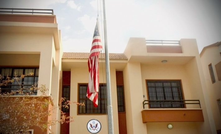 Balyozxaneya Gistî ya Amerîkayê li Hewlêrê ala xwe daxist nîvî