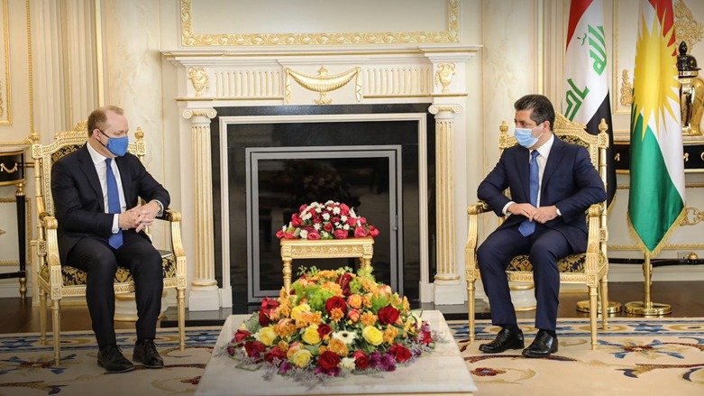 Mesrûr Barzanî bi heyeta koalîsyona navdewletî re civiya