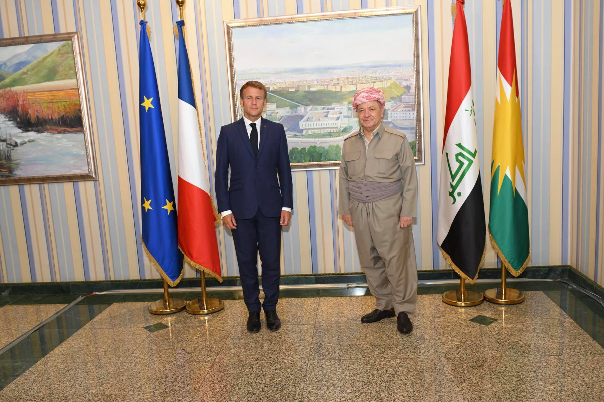 Serok Barzanî: Dostaniya Fransayê wê her dem di bîra me de bimîne