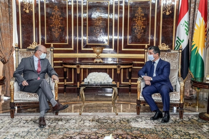 Mesrûr Barzanî pêswazî li sanda dezgeha xêrxwazî û hawarçûnê ya Amerîkî kir