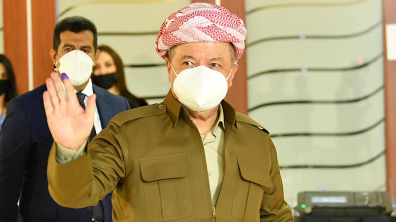 Serokê Kurdistanê Mesûd Barzanî PDK ê û terefdarên wê pîroz kir