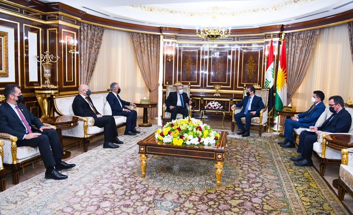 Mesrur Barzanî bi sanda Heyva Sor a Iraqê re civiya