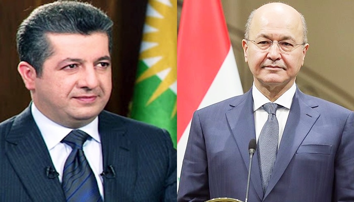 Serokwezîr Barzanî bi Serokomarê Iraqê re pêwendiyeke telefonî pêk anî