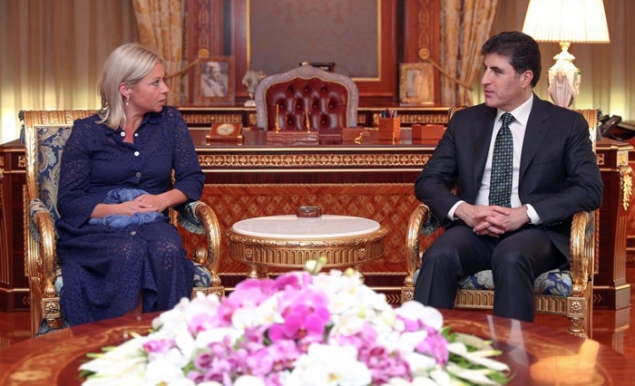 Nêçîrvan Barzanî û Nûnera NY siberoja proseya siyasî gotûbêj kirin