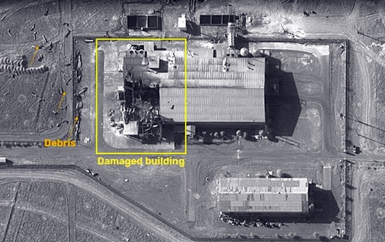 Wêneyê teqîna embara mosekan a pasdarên Îranê hat belavkirin