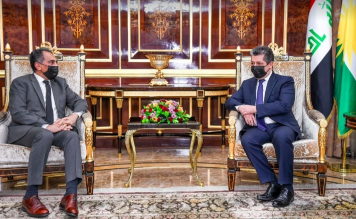 Serokwezîr Barzanî bi Nizar Xeyrula re pirsa koçberên Belarûsê gotûbêj kir