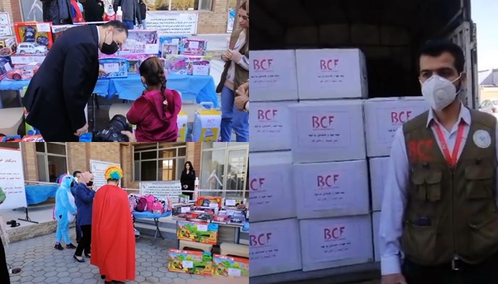 Dezgeha Xêrxwazî ya Barzanî diyarî û alîkarî dan zarokên nexwesên pencesêrê