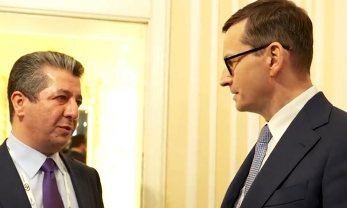 Serokwezîr Barzanî li ser mijara koçberan spasiya Polonyayê kir