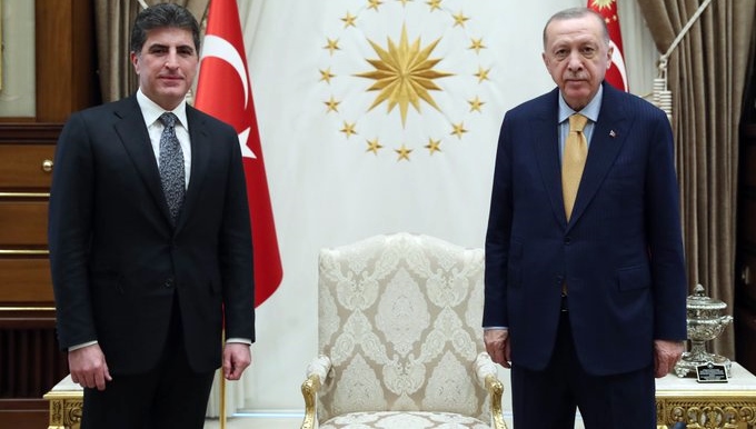 Nêçîrvan Barzanî û Erdogan li Enqerê civiyan