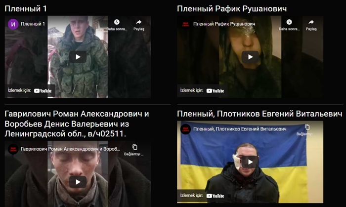 Îstixbarata Ûkrayna malpera navên leskerên rûsî yên kustî û mikurhatinên dîlan xist wesanê