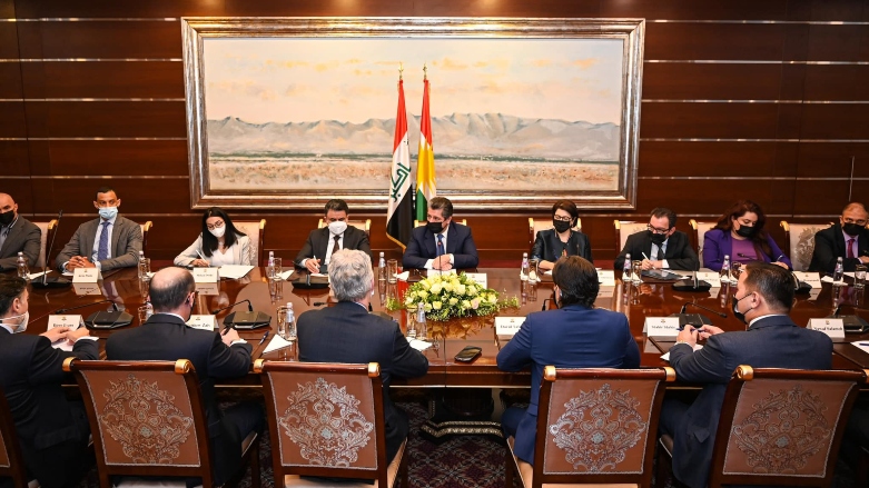 Mesrûr Barzanî bi sanda bazirganî ya Amerîka-Kurdistanê re civiya