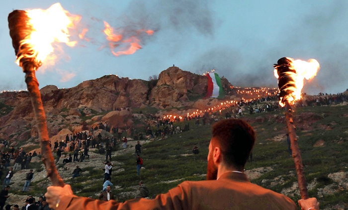 Agirê Newrozê li seranserê Kurdistanê tê geskirin