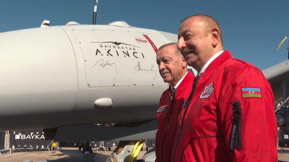 Erdogan û Aliyev îmza xwe avêtin ser balafira Bayraktar Akinci