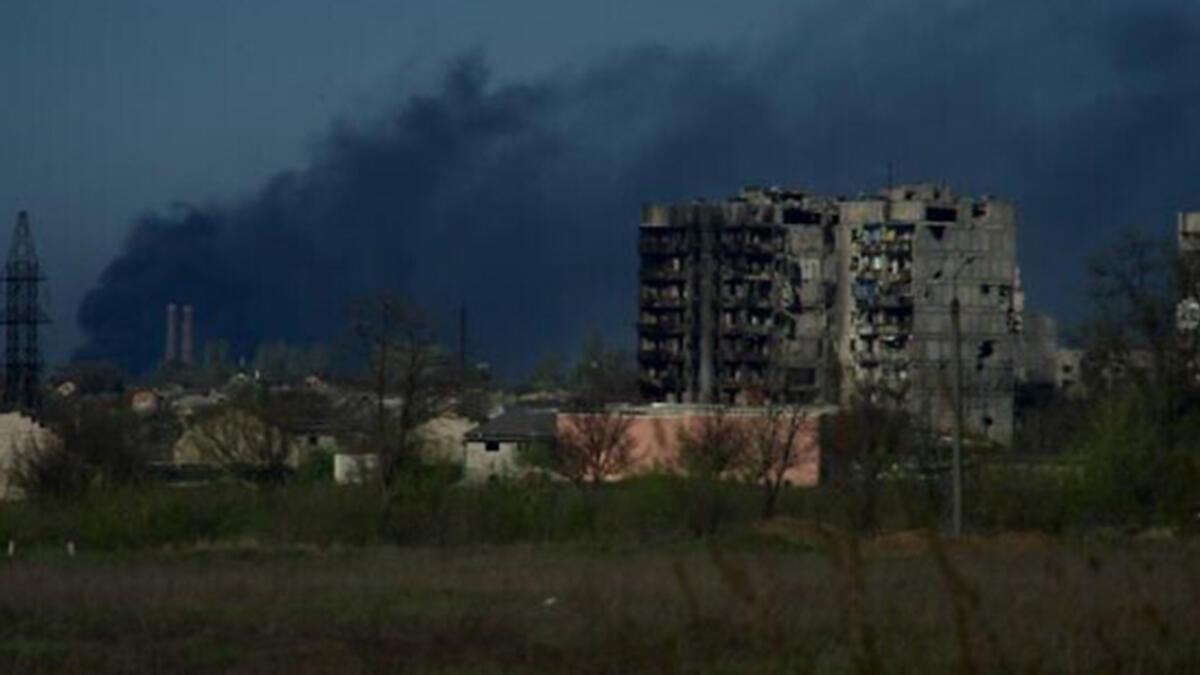 Agirbest rawestiya, Rûsyayê êrîsî Kargeha Azovstalê kir