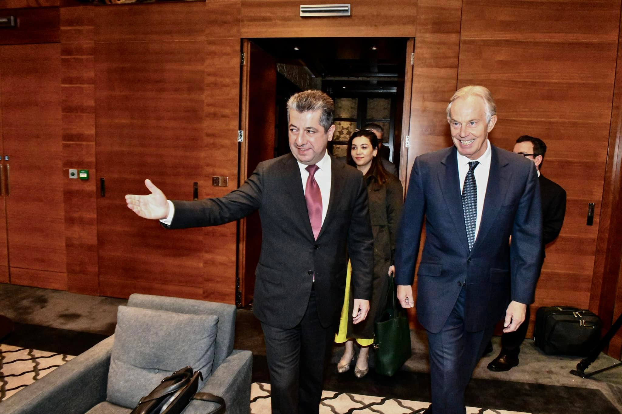 Mesrûr Barzanî bi Tony Blair re civiya