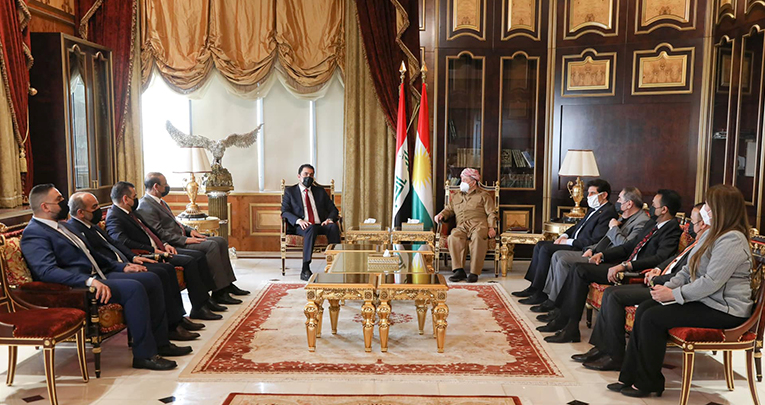 Serok Barzanî, pêswazî li sandeke parlamenterên Iraqê kir