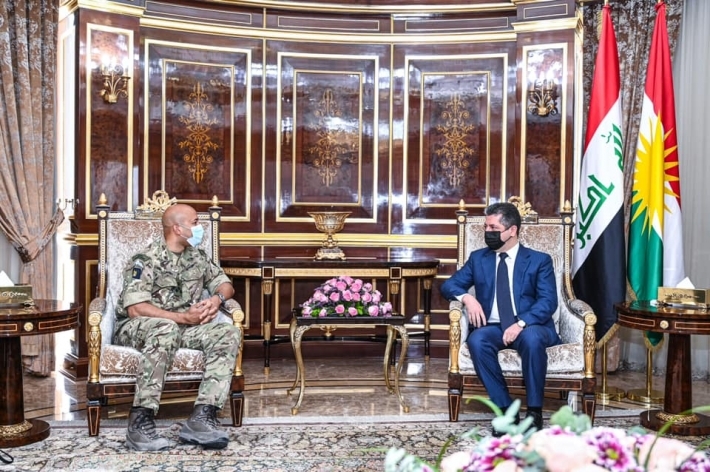 Serokwezîr Mesrûr Barzanî general Karl Harris qebûl kir