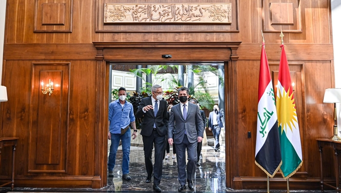 Serokwezîr Barzanî pêswazî li Balyozê Almanyayê kir