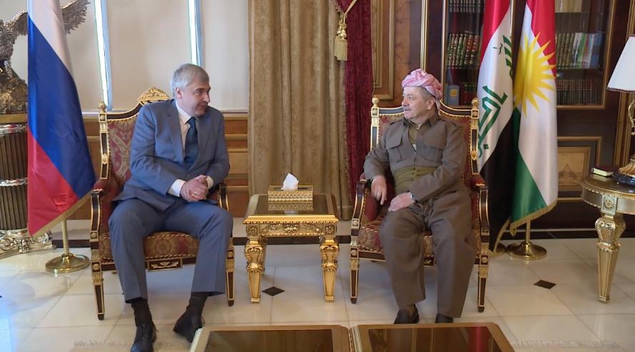 Serok Berzanî pêswazî li balyozê Rûsyayê kir