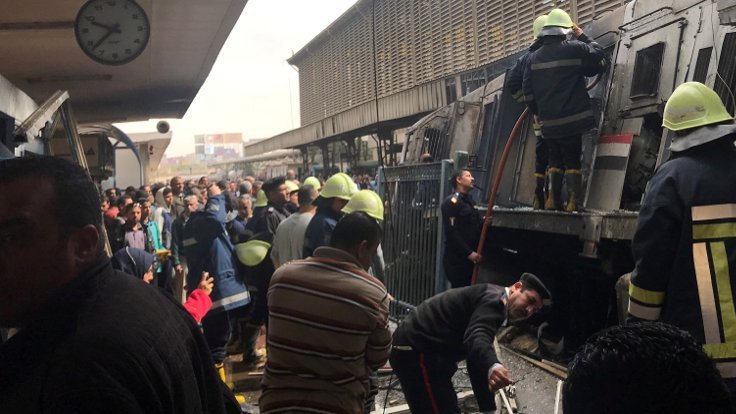Li Qahireyê di qezaya trênê de 24 kesan jiyana xwe ji dest dan