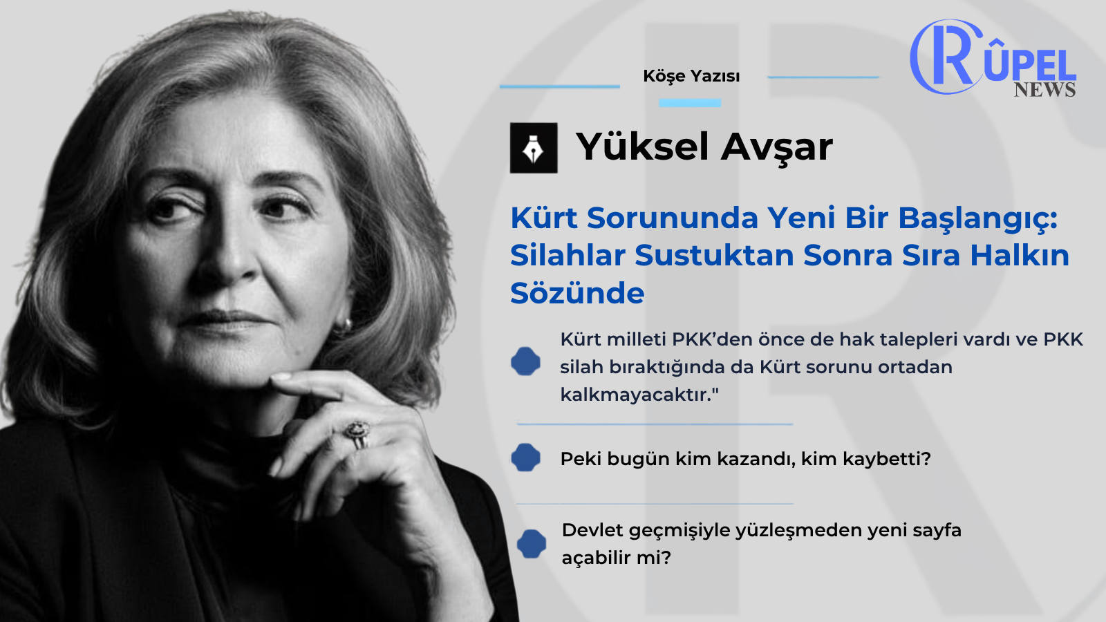Kürt Sorununda Yeni Bir Başlangıç: Silahlar Sustuktan Sonra Sıra Halkın Sözünde