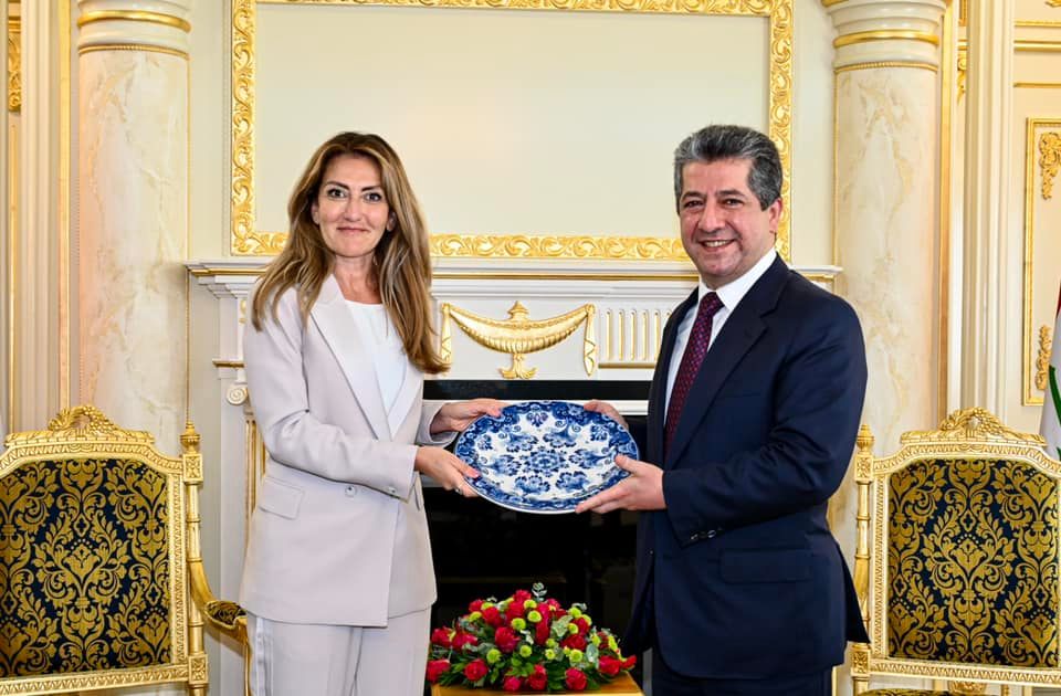 Serokwezîr Mesrûr Barzanî Dilan Yeşilgoz pîroz dike