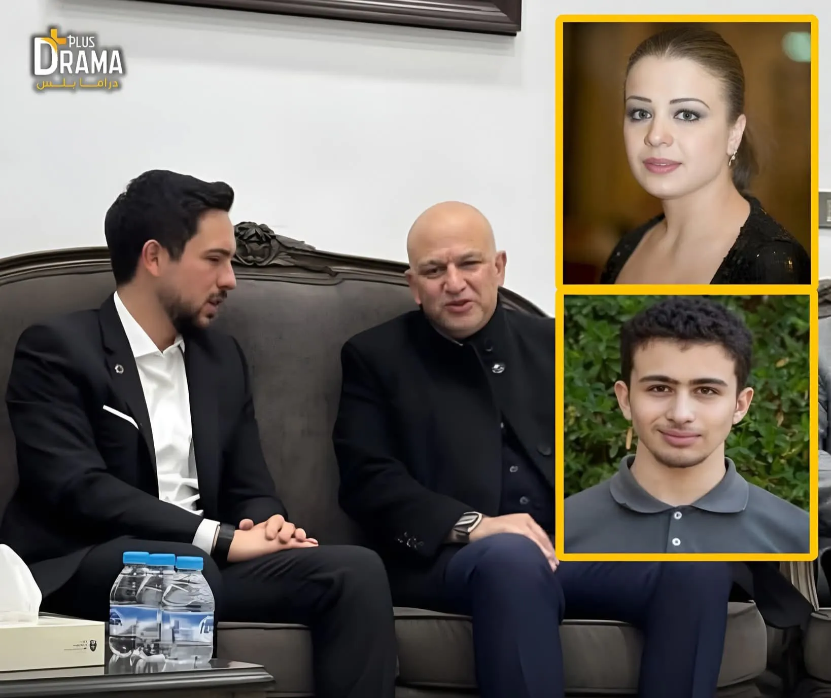  ولي العهد الأردني يقدّم التعازي للفنانة أناهيد فيّاض وزوجها بوفاة نجلهما "كرم"