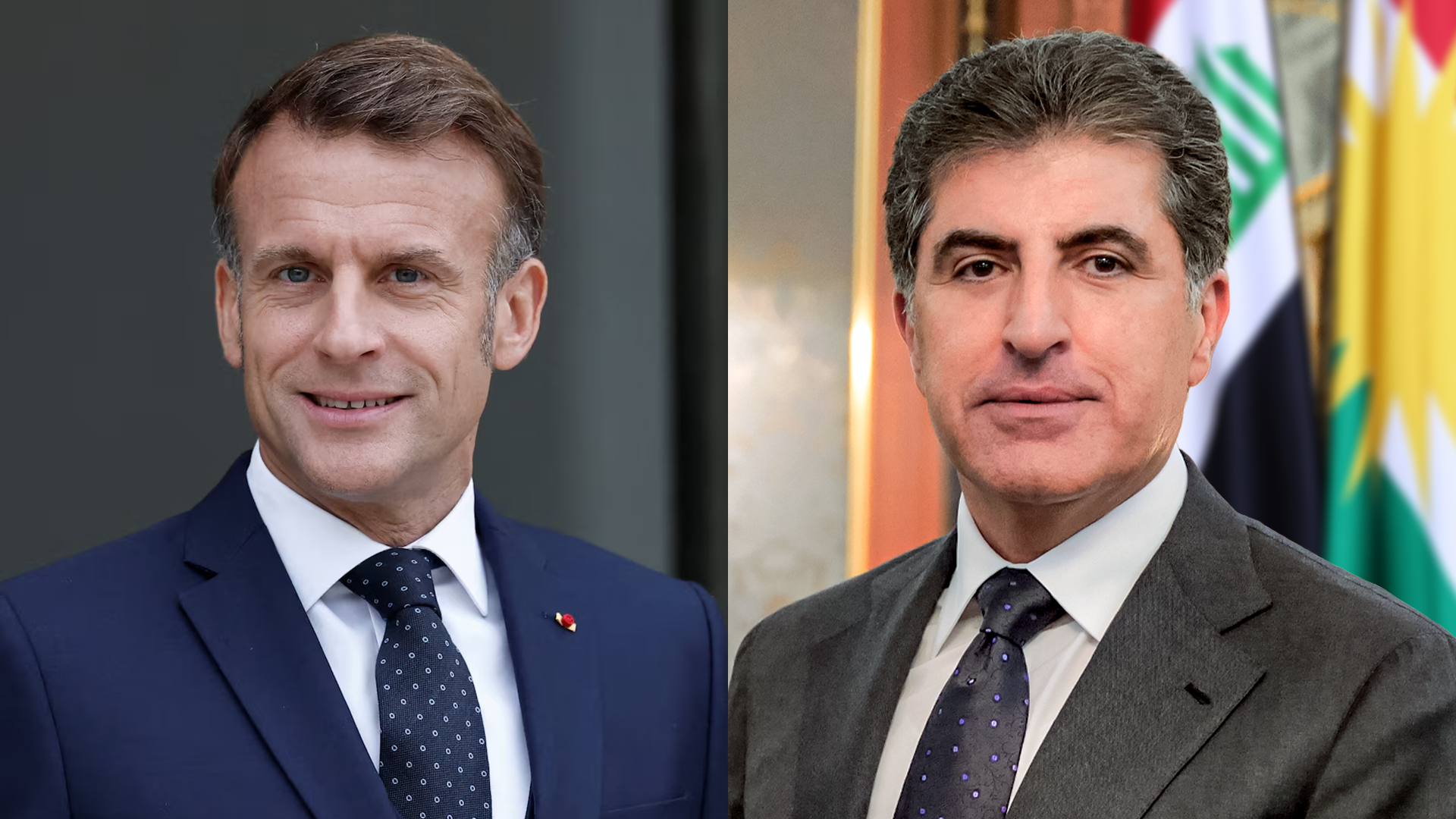 Neçirvan Barzani ve Macron: Çatışmaların yayılması önlenmeli