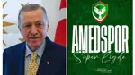 Erdoğan’dan Amedspor'a tebrik mesajı  