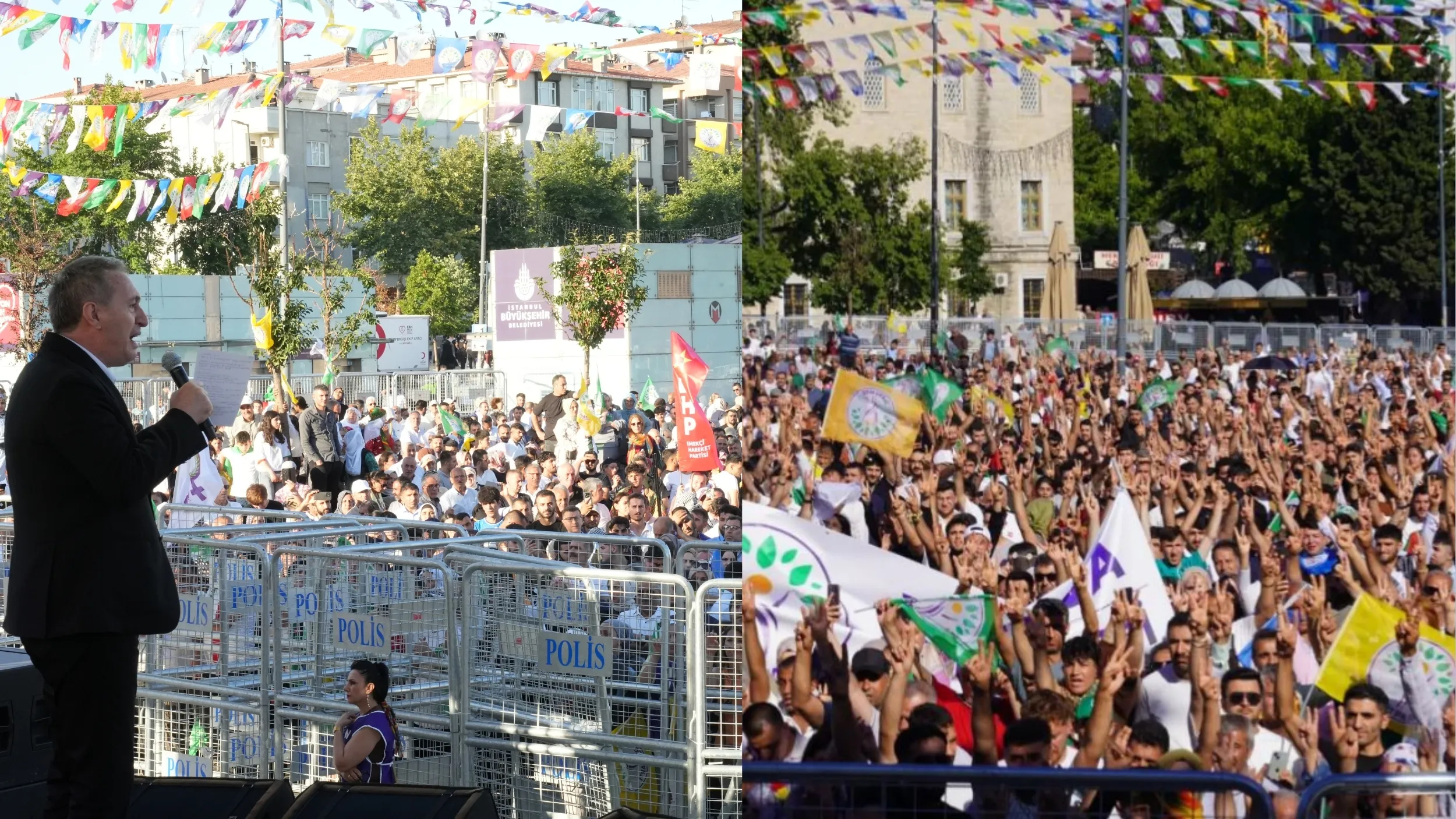 Diyarbakır ve İstanbul'da "Özgürlük Mitingi":Barış için yasal düzenleme çağrısı 