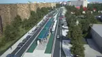Li Amedê rêhesina tramwayê vedibe: Dîrok diyar bû
