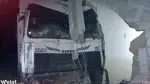 أضرار مادية إثر اصطدام شاحنة بأحد المنازل في ريف عامودا