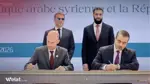 سوريا وفرنسا تبرمان عدة اتفاقيات ومذكرات تفاهم في القطاع الاقتصادي والتجاري