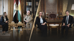 Mesud Barzani ve Neçirvan Barzani, yani İngiliz konsolosunu kabul etti