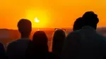 Güneş tutulması tam bir görsel şölene dönüştü
